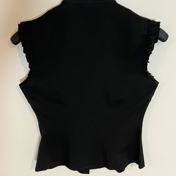 Black blouse without sleeves size S - Picture 2 of 4